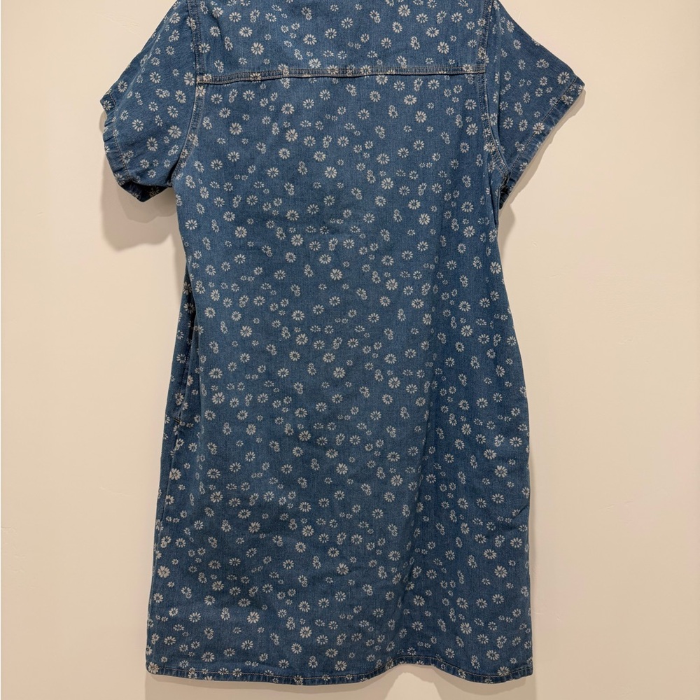 Floral Denim Midi Dress - Picture 2 of 2